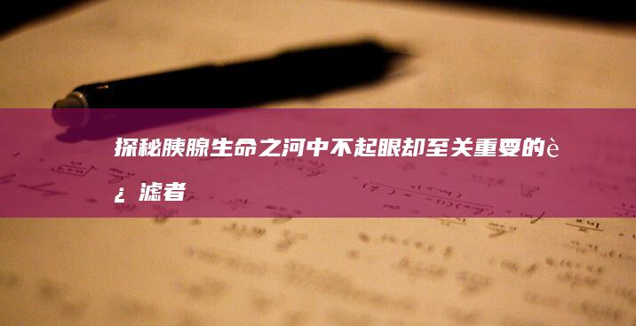 探秘胰腺：生命之河中不起眼却至关重要的过滤者